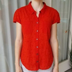 Edme & Esyllte Mia Eyelet Button Down Shirt